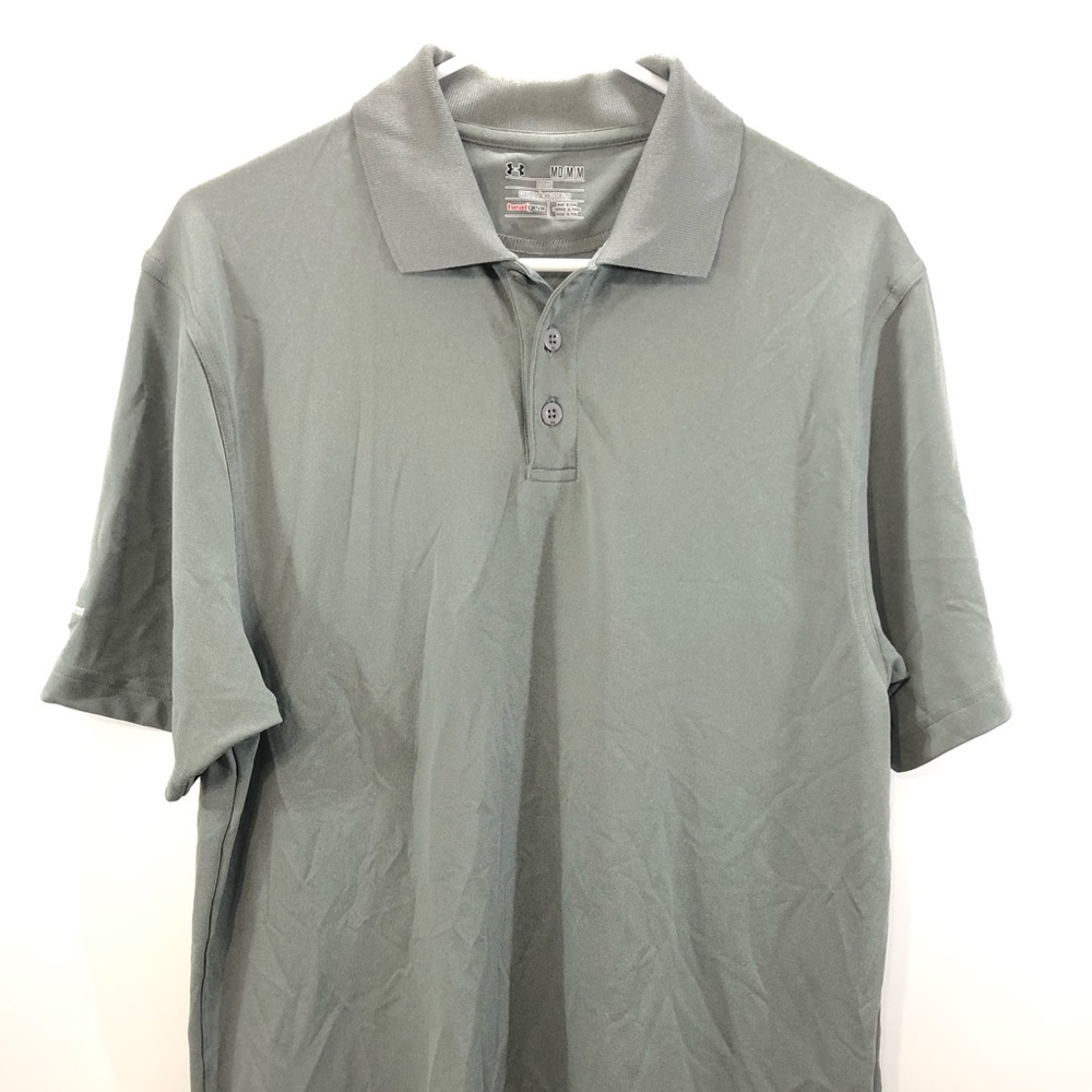Under Armour Men’s Polo Shirt Gray S/S Size M
